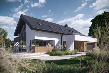  Projekt domu NewHouse 764 (KRZ1144) - projekt domu parterowego z poddaszem - Zdjęcie 2