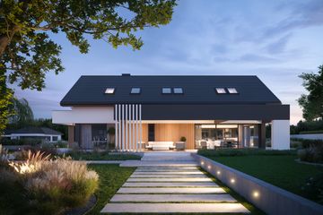  Projekt domu NewHouse 764 (KRZ1144) - projekt domu parterowego z poddaszem - Zdjęcie 7