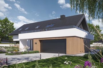  Projekt domu NewHouse 764 (KRZ1144) - projekt domu parterowego z poddaszem - Zdjęcie 14