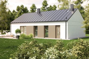  Projekt domu Nasz Parterowy 90 (GDF1003) - projekt domu parterowego - Zdjęcie 2