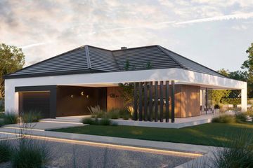  Projekt domu HomeKoncept 126 wariant 01 (KRX1296) - projekt domu parterowego - Zdjęcie 5