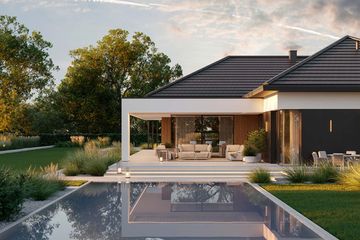  Projekt domu HomeKoncept 126 wariant 01 (KRX1296) - projekt domu parterowego - Zdjęcie 14