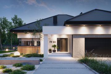  Projekt domu NewHouse 770 w3 (KRZ1145) - projekt domu parterowego - Zdjęcie 3