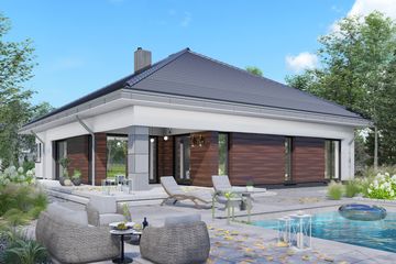  Projekt domu APS 401 wariant 4 (LUA1681) - projekt domu parterowego - Zdjęcie 3