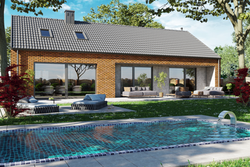  Projekt domu Ka241 Sz (PKT1351) - projekt domu parterowego - Zdjęcie 1