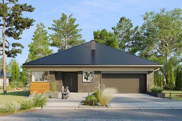  Projekt domu Adela Astra (1957) (KRD3089) - projekt domu parterowego - Zdjęcie 2