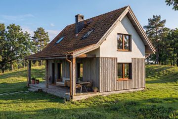  Projekt domu Wrzos 2 - murowany (GDE1094) - projekt domu parterowego z poddaszem - Zdjęcie 1