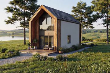  Projekt domu Jaskółka 3 - murowany (GDE1096) - projekt domu parterowego z poddaszem - Zdjęcie 1