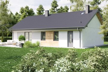  Projekt domu Parterowy klasyk 90 (GDF1004) - projekt domu parterowego - Zdjęcie 2