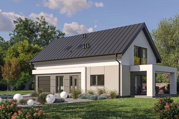  Projekt domu D448A (WAI1530) - projekt domu parterowego z poddaszem - Zdjęcie 1