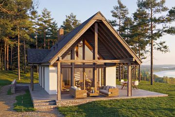  Projekt domu Mazury 2 - murowany (GDE1098) - projekt domu parterowego - Zdjęcie 1