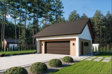  Projekt garażu BK-60 (WWC1073) - projekt garażu parterowego - Zdjęcie 1