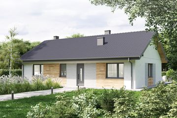  Projekt domu Parterowy Klasyk 110 (GDF1006) - projekt domu parterowego - Zdjęcie 1