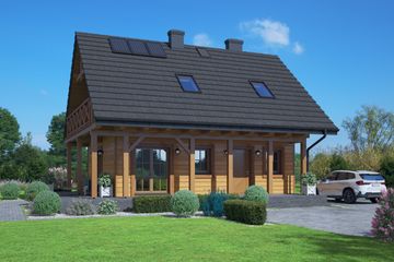  Projekt domu Świdnica mała dws 7 (KRP2830) - projekt domu parterowego z poddaszem - Zdjęcie 1