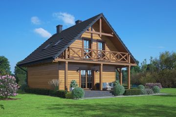  Projekt domu Świdnica mała dws 7 (KRP2830) - projekt domu parterowego z poddaszem - Zdjęcie 2