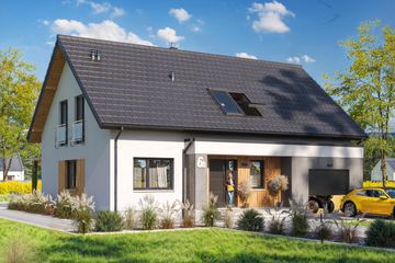  Projekt domu AJAKS 6 B (WOE1219) - projekt domu parterowego z poddaszem - Zdjęcie 1