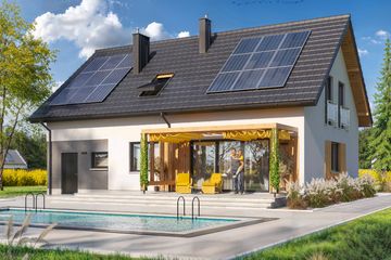  Projekt domu AJAKS 6 B (WOE1219) - projekt domu parterowego z poddaszem - Zdjęcie 3