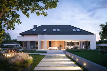  Projekt domu NewHouse 765 (KRZ1146) - projekt domu parterowego z poddaszem - Zdjęcie 7