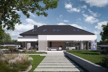  Projekt domu NewHouse 765 (KRZ1146) - projekt domu parterowego z poddaszem - Zdjęcie 8