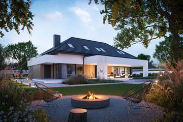  Projekt domu NewHouse 765 (KRZ1146) - projekt domu parterowego z poddaszem - Zdjęcie 9