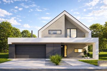  Projekt domu N-163 (PZB1116) - projekt domu parterowego z poddaszem - Zdjęcie 1