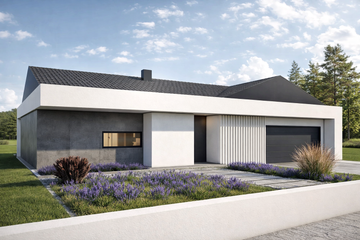  Projekt domu N-141 (PZB1124) - projekt domu parterowego - Zdjęcie 1