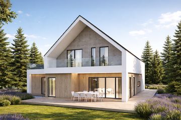  Projekt domu N-181 (PZB1121) - projekt domu z pełnym piętrem - Zdjęcie 1