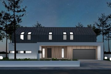  Projekt domu N-134 (PZB1134) - projekt domu z pełnym piętrem - Zdjęcie 1
