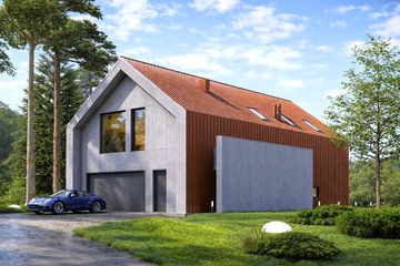  Projekt domu N-175 (PZB1108) - projekt domu parterowego z poddaszem - Zdjęcie 1