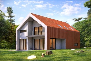  Projekt domu N-175 (PZB1108) - projekt domu parterowego z poddaszem - Zdjęcie 2