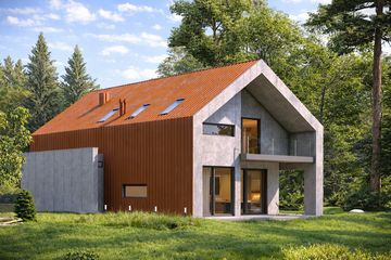  Projekt domu N-175 (PZB1108) - projekt domu parterowego z poddaszem - Zdjęcie 3