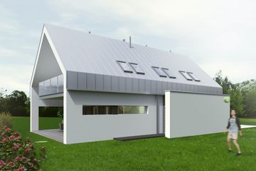  Projekt domu N-117 (PZB1128) - projekt domu parterowego z poddaszem - Zdjęcie 3