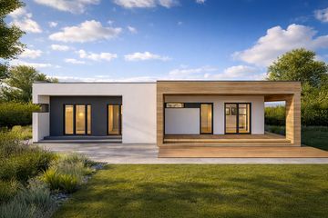  Projekt domu N-114 (PZB1117) - projekt domu parterowego - Zdjęcie 5