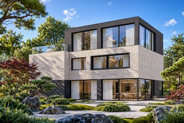 Projekt domu N-254 - wielokondygnacyjny dom o powierzchni 285,16 m², dach płaski - ujęcie 2
