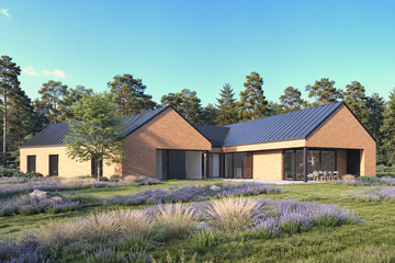 Projekt domu N-242 - parterowy dom o powierzchni 260,31 m², dach wielospadowy - ujęcie 2