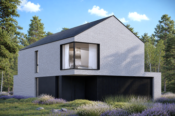 Projekt domu N-248 - z pełnym piętrem dom o powierzchni 195,18 m², dach dwuspadowy - ujęcie 2