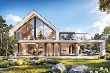  Projekt domu N-236 (PZB1115) - projekt domu parterowego z poddaszem - Zdjęcie 1