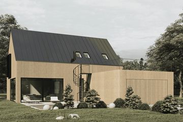  Projekt domu N-214 (PZB1118) - projekt domu parterowego z poddaszem - Zdjęcie 1