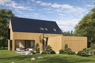  Projekt domu N-214 (PZB1118) - projekt domu parterowego z poddaszem - Zdjęcie 2