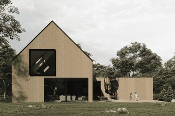  Projekt domu N-214 (PZB1118) - projekt domu parterowego z poddaszem - Zdjęcie 2