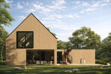  Projekt domu N-214 (PZB1118) - projekt domu parterowego z poddaszem - Zdjęcie 1