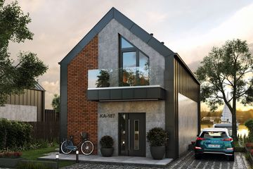  Projekt domu Ka187 (PKT1346) - projekt domu parterowego z poddaszem - Zdjęcie 1