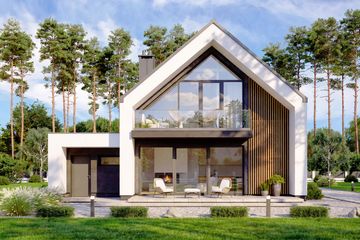  Projekt domu Vincent 4 (WOF1271) - projekt domu parterowego z poddaszem - Zdjęcie 1