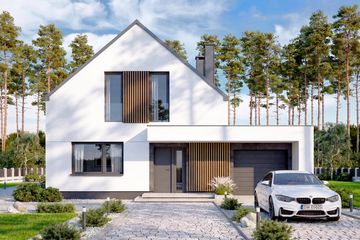  Projekt domu Vincent 4 (WOF1271) - projekt domu parterowego z poddaszem - Zdjęcie 3