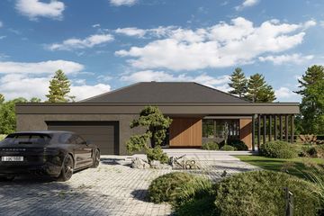  Projekt domu HomeKoncept 168 (KRX1299) - projekt domu parterowego - Zdjęcie 1