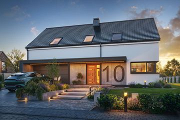  Projekt domu na zgrabnej (WAH2152) - projekt domu parterowego z poddaszem - Zdjęcie 1