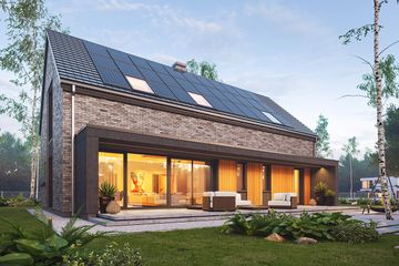  Projekt domu na zgrabnej 4 (WAH2153) - projekt domu parterowego z poddaszem - Zdjęcie 1