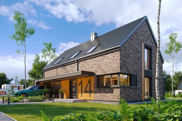  Projekt domu na zgrabnej 4 (WAH2153) - projekt domu parterowego z poddaszem - Zdjęcie 4