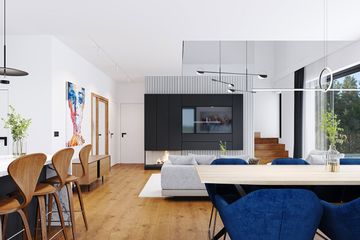  Projekt domu na zgrabnej 4 (WAH2153) - projekt domu parterowego z poddaszem - Zdjęcie 6