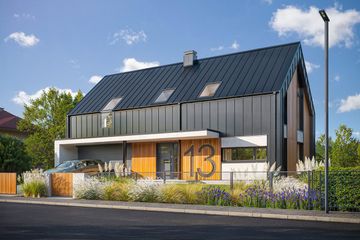  Projekt domu na zgrabnej 3 (WAH2155) - projekt domu parterowego z poddaszem - Zdjęcie 1